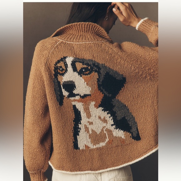 Pilcro Sweaters - NWT /Anthropologie/  The Jesse Dog Icon Cardigan
Sweater by Pilcro XL